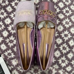 Sz. 6-1/2 Never worn. Franco Sarto Purple Loafers